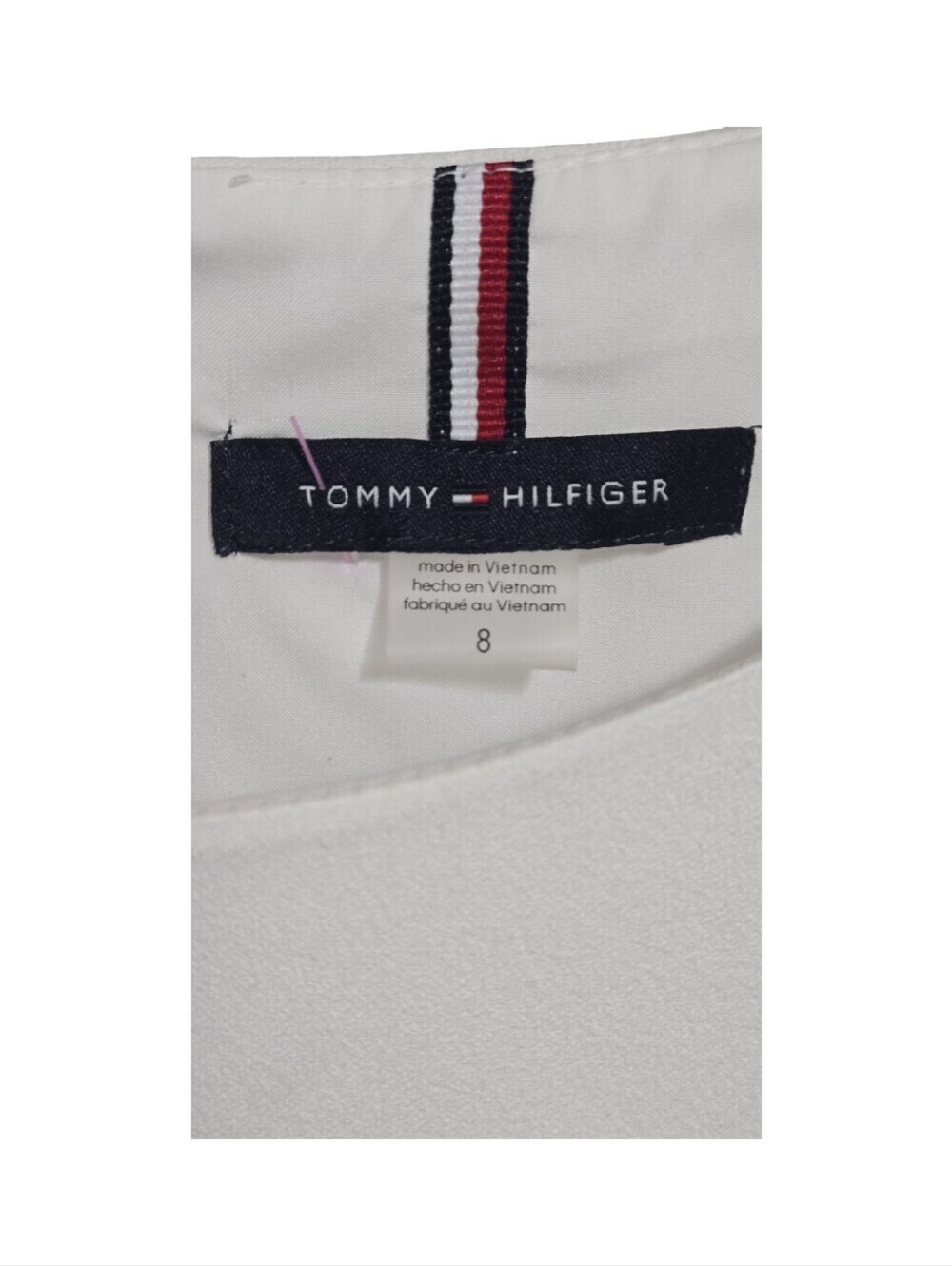 Tommy Hilfiger Colorblock Cap-Sleeve Midi Dress. Business, Layering, Assymetric - Picture 2 of 7